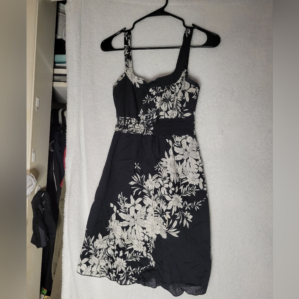Charlotte Russe Black And White Floral Dress